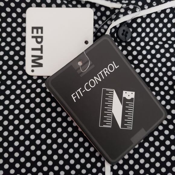 NEW!! EPTM SIZE XL The Perfect Example Drip Flame Black Polka Dot Shirt 8786 - Picture 8 of 11